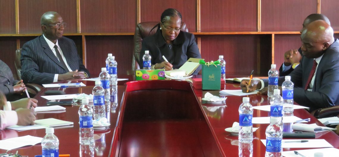 The newly elected Council of the Law Association of Zambia Pays a